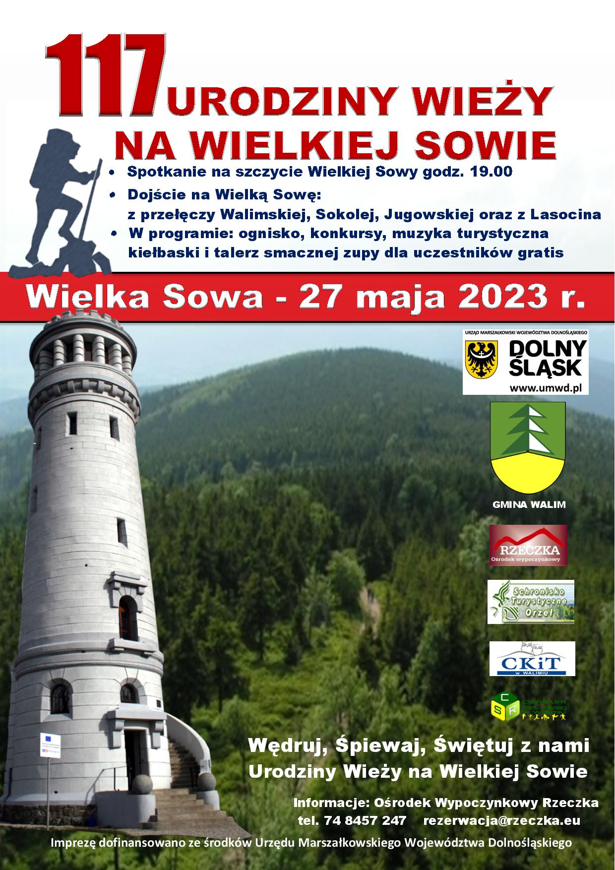 117 Urodziny Wieży na szczycie Wielkiej Sowy 117 Urodziny Wieży na szczycie Wielkiej Sowy