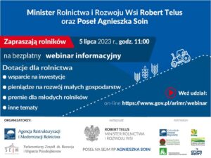 Jak pozyskać pieniądze? – bezpłatny webinar dla rolników