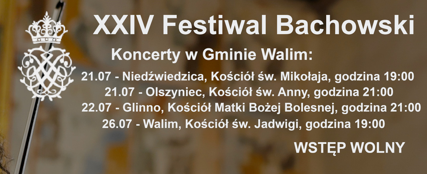 Olszyniec – koncert Festiwalu Bachowskiego